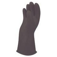 Honeywell E0011B/8H W H Salisbury Size 8 1/2 Black 11\" Natural Rubber Class 00 Linesmens Gloves With Standard Cuff